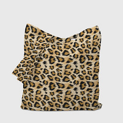 Сумка-шопер Пятна Дикого Леопарда, цвет: 3D-принт