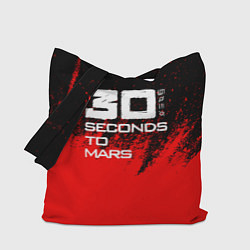 Сумка-шопер 30 Seconds to Mars: Брызги, цвет: 3D-принт