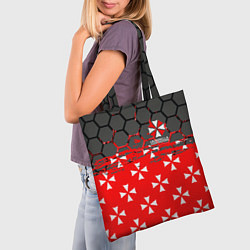 Сумка-шопер Umbrella Corporation - Соты, цвет: 3D-принт — фото 2