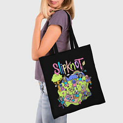 Сумка-шопер Slipknot cuties, цвет: 3D-принт — фото 2