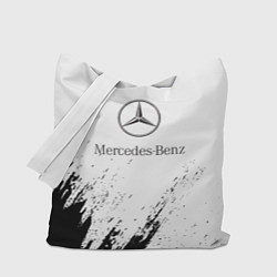Сумка-шопер Mercedes-Benz - White texture, цвет: 3D-принт