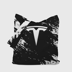 Сумка-шопер Tesla logo texture, цвет: 3D-принт
