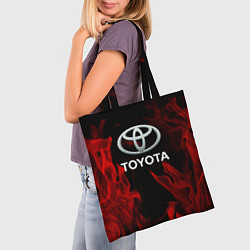 Сумка-шопер Toyota Red Fire, цвет: 3D-принт — фото 2