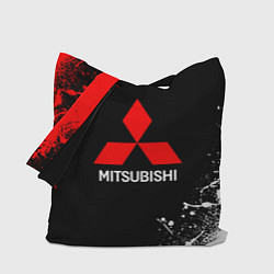 Сумка-шопер Mitsubishi брызги красок, цвет: 3D-принт