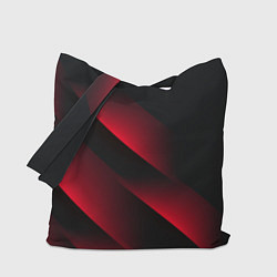 Сумка-шопер Red Fade 3D Красный градиент, цвет: 3D-принт