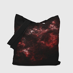 Сумка-шопер Красный космос Red space, цвет: 3D-принт