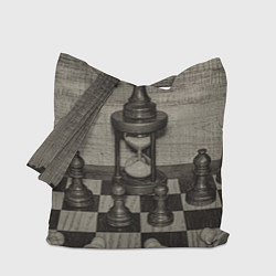 Сумка-шопер Старинные шахматы, цвет: 3D-принт