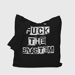 Сумка-шопер FACK THE SYSTEM, цвет: 3D-принт