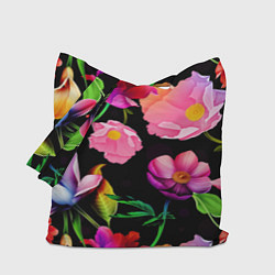Сумка-шоппер Цветочный узор Floral pattern