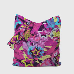 Сумка-шоппер Star Colorful Pattern Fashion Neon