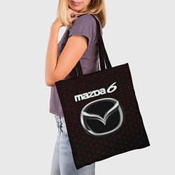 Сумка-шопер MAZDA 6 - Соты, цвет: 3D-принт — фото 2