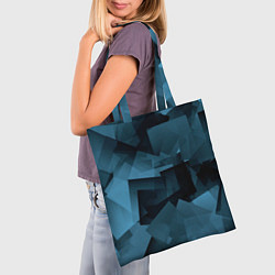 Сумка-шопер Абстрактная геометрическая композиция Abstract geo, цвет: 3D-принт — фото 2
