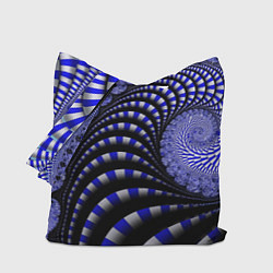 Сумка-шопер Неоновая спираль Абстракция Neon Spiral Abstractio, цвет: 3D-принт
