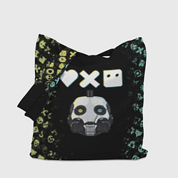 Сумка-шопер Love, Death and Robots Pattern, цвет: 3D-принт