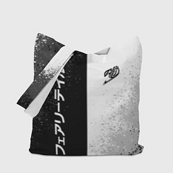 Сумка-шопер FAIRY TAIL BLACK AND WHITE LOGO, цвет: 3D-принт