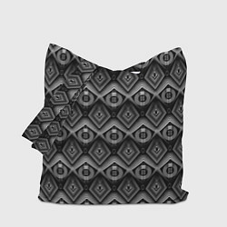 Сумка-шоппер Черно-белый геометрический современный узор арт де