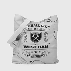 Сумка-шопер West Ham Football Club Number 1 Legendary, цвет: 3D-принт