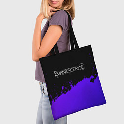 Сумка-шопер Evanescence Purple Grunge, цвет: 3D-принт — фото 2