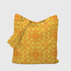 Сумка-шопер Желтый абстрактный летний орнамент, цвет: 3D-принт