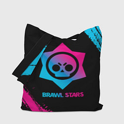 Сумка-шопер Brawl Stars Neon Gradient, цвет: 3D-принт