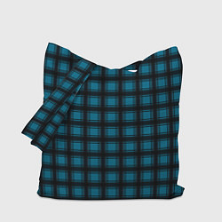 Сумка-шоппер Black and blue plaid