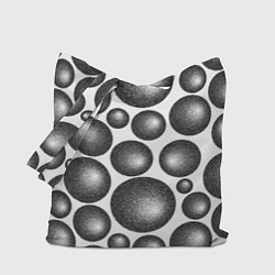 Сумка-шопер Объёмные шары - текстура, цвет: 3D-принт