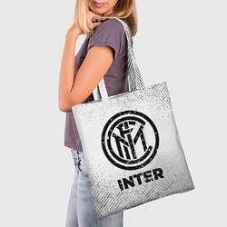 Сумка-шопер Inter с потертостями на светлом фоне, цвет: 3D-принт — фото 2