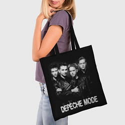 Сумка-шопер Depeche Mode - black & white portrait, цвет: 3D-принт — фото 2