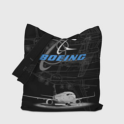 Сумка-шопер Boeing 737, цвет: 3D-принт