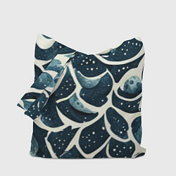 Сумка-шопер Загадочные космические узоры, цвет: 3D-принт