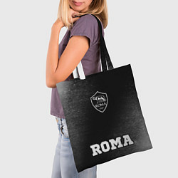 Сумка-шопер Roma sport на темном фоне: символ, надпись, цвет: 3D-принт — фото 2