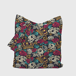 Сумка-шоппер Тату короны и бриллианта