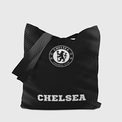 Сумка-шопер Chelsea sport на темном фоне: символ, надпись, цвет: 3D-принт