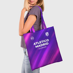 Сумка-шопер Atletico Madrid legendary sport grunge, цвет: 3D-принт — фото 2