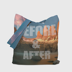 Сумка-шопер BEFORE&AFTER, цвет: 3D-принт