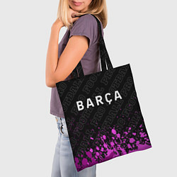 Сумка-шопер Barcelona pro football: символ сверху, цвет: 3D-принт — фото 2