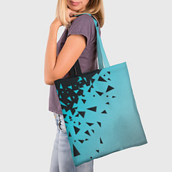 Сумка-шопер Осколки Абстракции, цвет: 3D-принт — фото 2