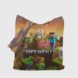 Сумка-шопер Маргарита Minecraft, цвет: 3D-принт