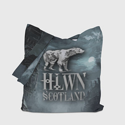 Сумка-шопер Bear- zombie - halloween Scotland, цвет: 3D-принт