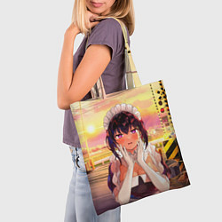 Сумка-шопер Моя новая горничная очень подозрительна, цвет: 3D-принт — фото 2