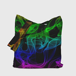 Сумка-шоппер Разноцветный неоновый дым