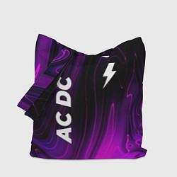 Сумка-шопер AC DC violet plasma, цвет: 3D-принт
