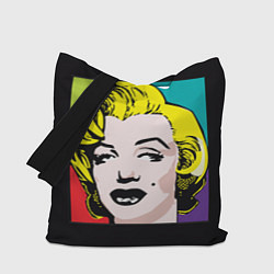 Сумка-шопер Ретро портрет Мэрилин Монро, цвет: 3D-принт