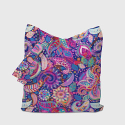 Сумка-шопер Multi-colored colorful patterns, цвет: 3D-принт
