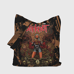 Сумка-шопер Slipknot satan girl, цвет: 3D-принт