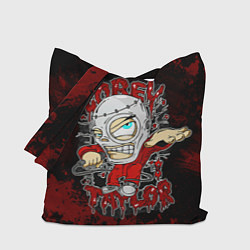 Сумка-шопер Slipknot skull, цвет: 3D-принт