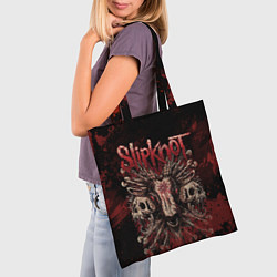 Сумка-шопер Horror Slipknot, цвет: 3D-принт — фото 2
