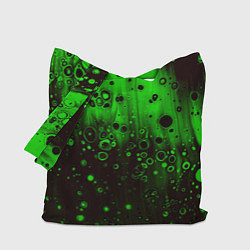 Сумка-шопер Зелёные краски и вода, цвет: 3D-принт