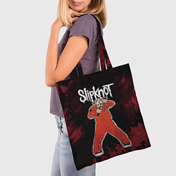 Сумка-шопер Slipknot music, цвет: 3D-принт — фото 2