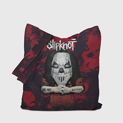 Сумка-шопер Slipknot dark red, цвет: 3D-принт